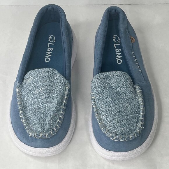 Womens Blue Loafers By Lano Slip-On size 6 new with tags - Picture 3 of 5